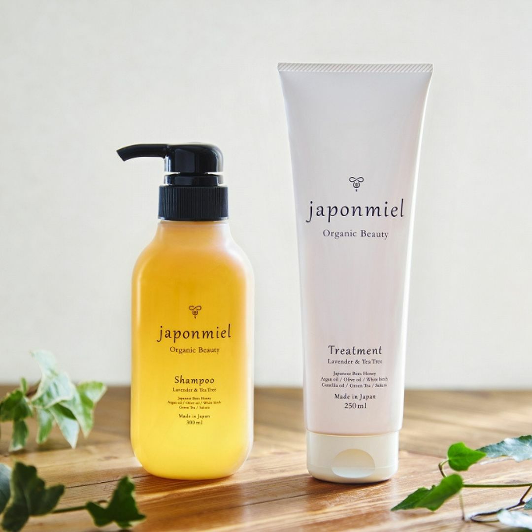 japonmiel]オーガニック はちみつシャンプー＆トリートメント セット