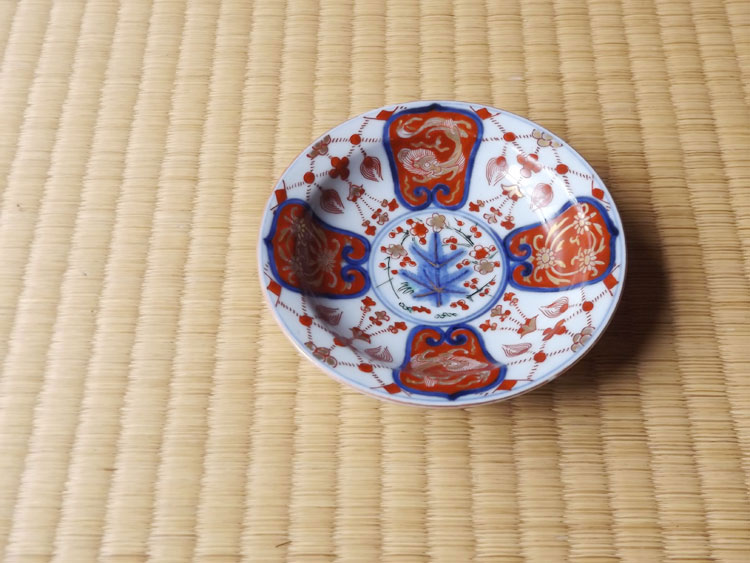 珍品❗名品❗】明治時代大聖寺伊万里韃靼人と南蛮舟に花の図ころ茶碗ぐい呑