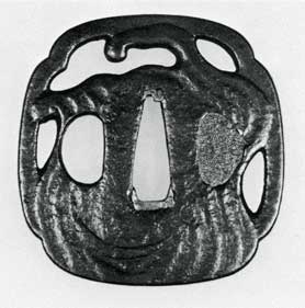 柳生「水月透かし」鐔