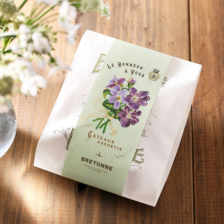 ビスキュイテリエ ブルトンヌ］プチ・パケ〈プランタン〉3個入