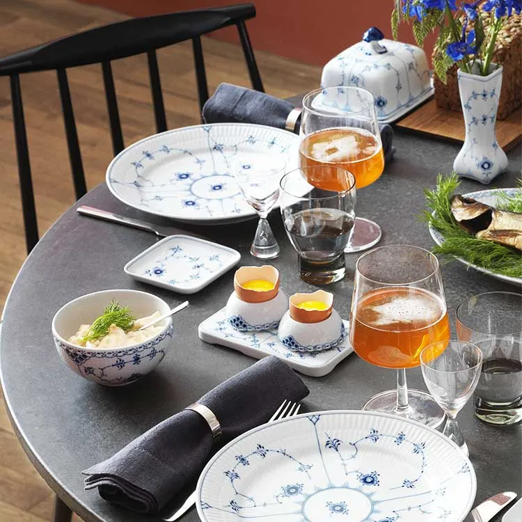 ☆［ロイヤルコペンハーゲン］ブルーフルーテッドプレイン19cm