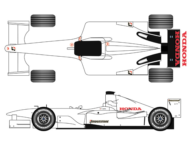DxO タミヤ製F201佐藤琢磨スーパーアグリ仕様1/10スケール DxO タミヤ