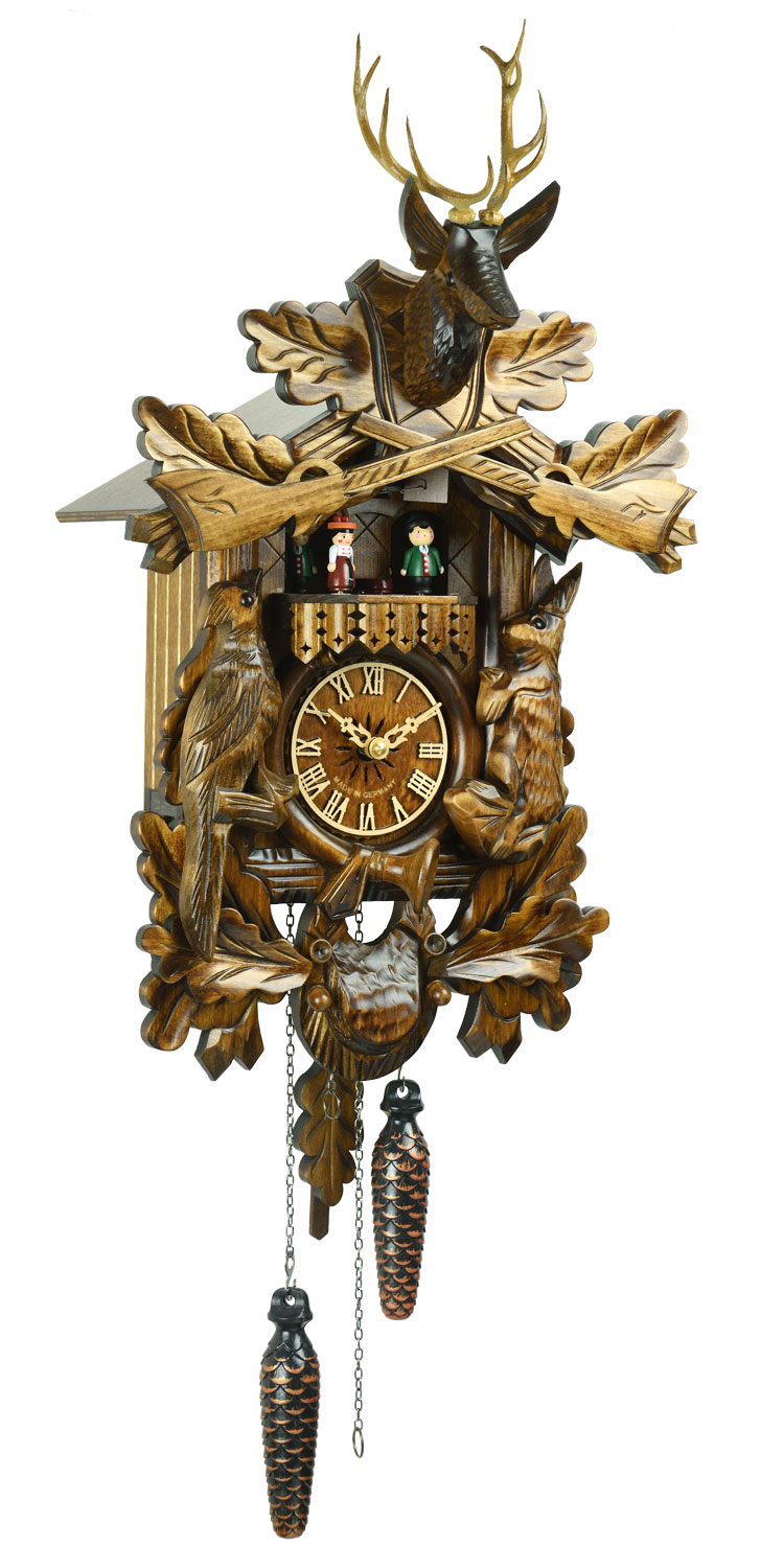 特集から選ぶ鳩時計】 :: 彫刻モデル「ハンタークロック」 ダンス