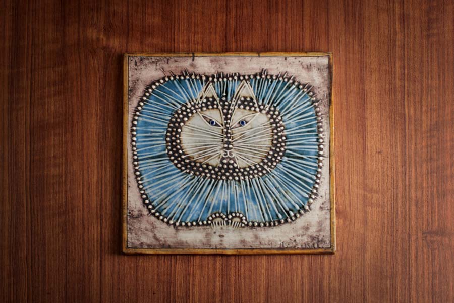 リサ・ラーソン UNIK陶板シリーズ ネコ/ Lisa Larson UNIK Katt #1