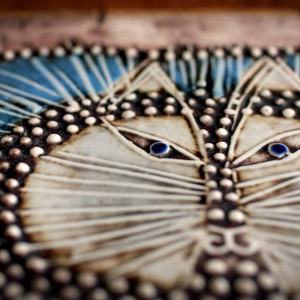 リサ・ラーソン UNIK陶板シリーズ ネコ/ Lisa Larson UNIK Katt #1