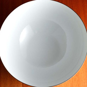 キャサリンホルム ロータス 24cm ボウル ホワイト＆オリーブ #53