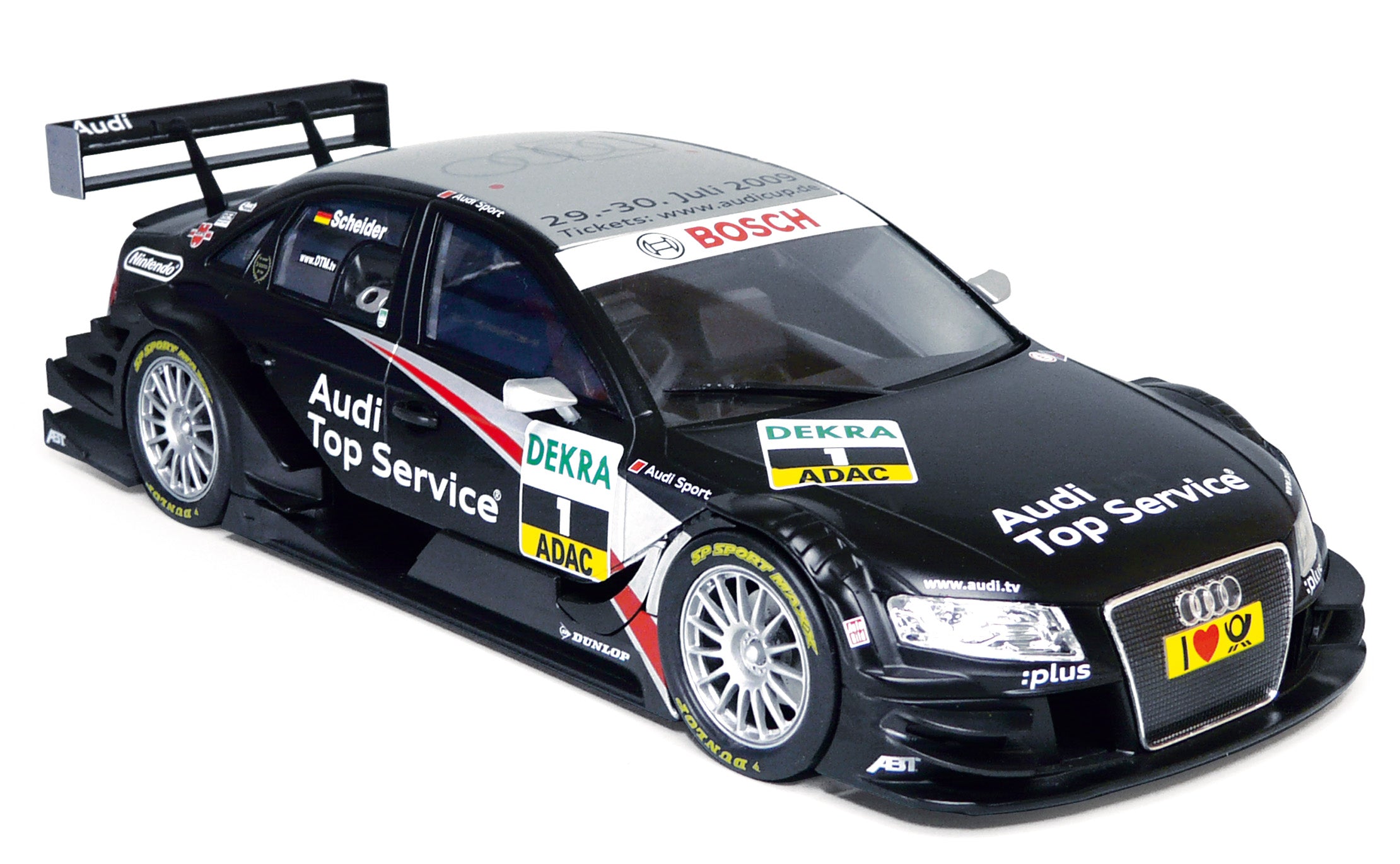 Audi A4 DTM 2009 1 Audi Sport Team Abt Timo Scheider Sieger 1:18