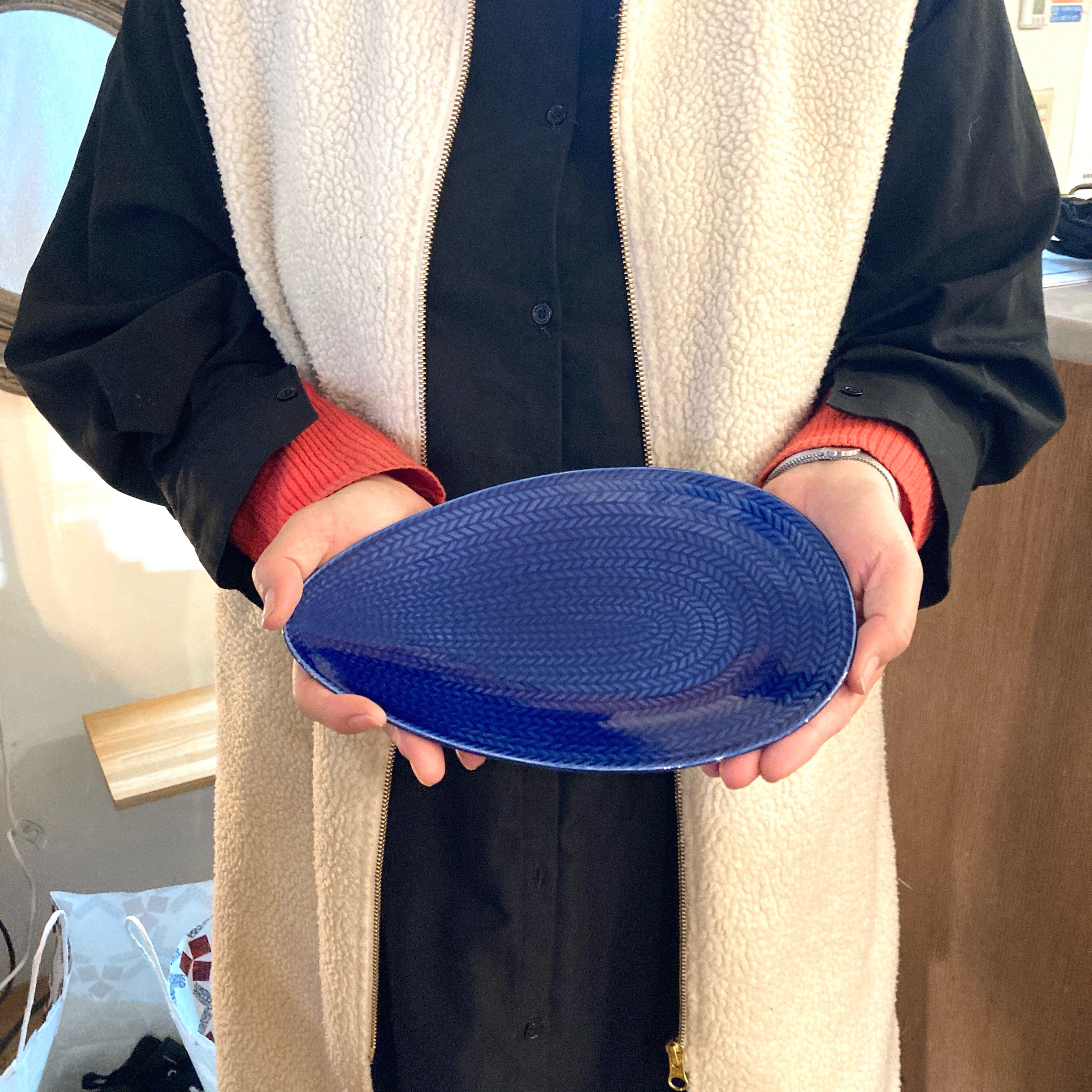 ロールストランド / Rorstrand ブラエルド / Bla Eld 舟形プレート