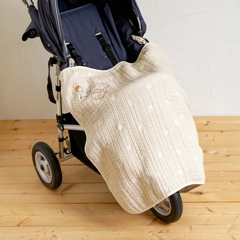 guri ガーゼケット(ミニサイズ) ふくふくガーゼ(6重ガーゼ) / 名入れ