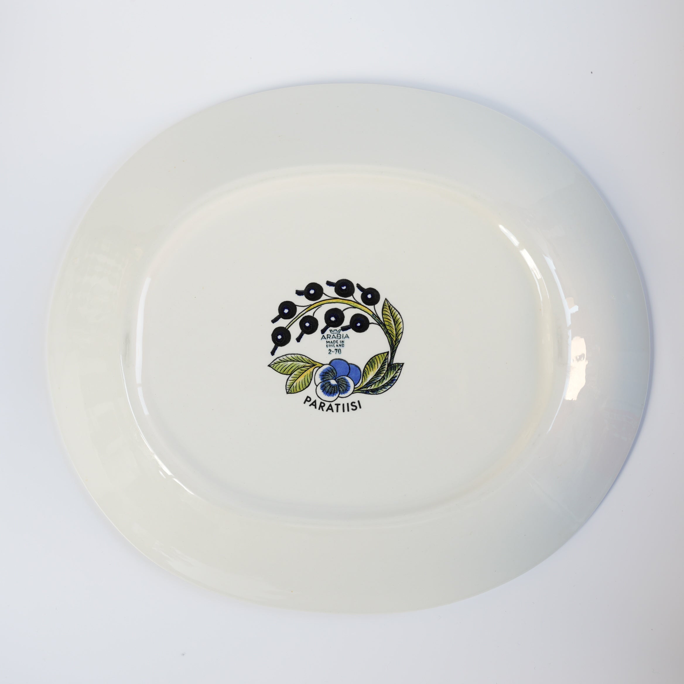 希少【ヴィオラロゴ】 アラビア パラティッシ 特大オーバルプレート
