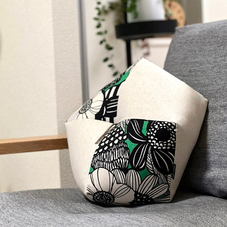 おじゃみ座布団 モノトーングリーン/ナチュラル – 洛中高岡屋 warara