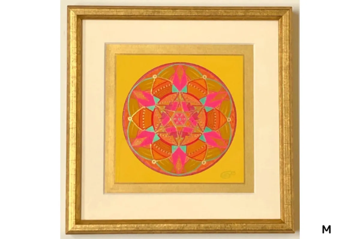 ○ 完売 曼荼羅アート 20cmTフレーム額入り (1点物/全13種)