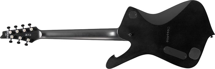 Ibanez ICTB721BKF Iron Label Iceman with Gigbag - Black Flat - The
