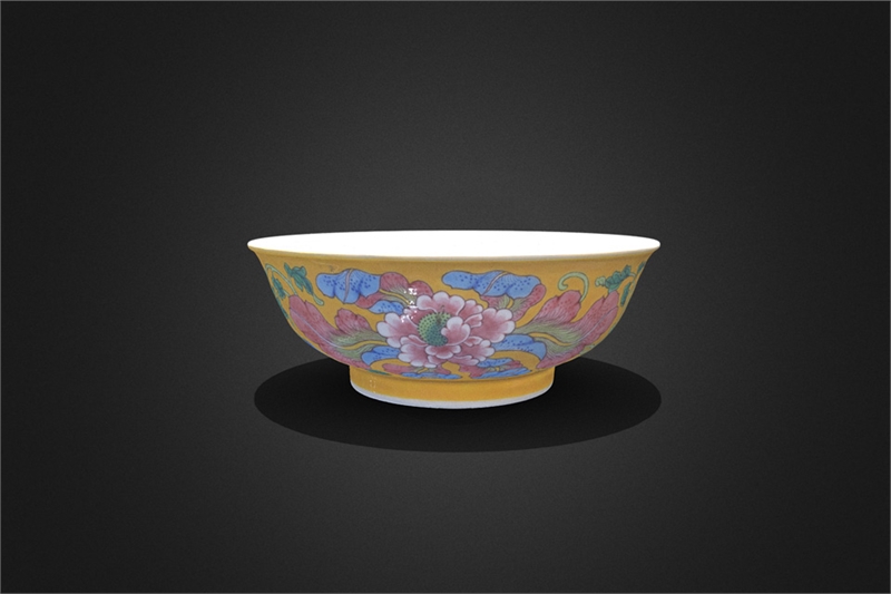 国立故宮博物院 3D文物鑑賞-3D文物-清 乾隆 琺瑯彩錦地開光西洋人物貫耳瓶