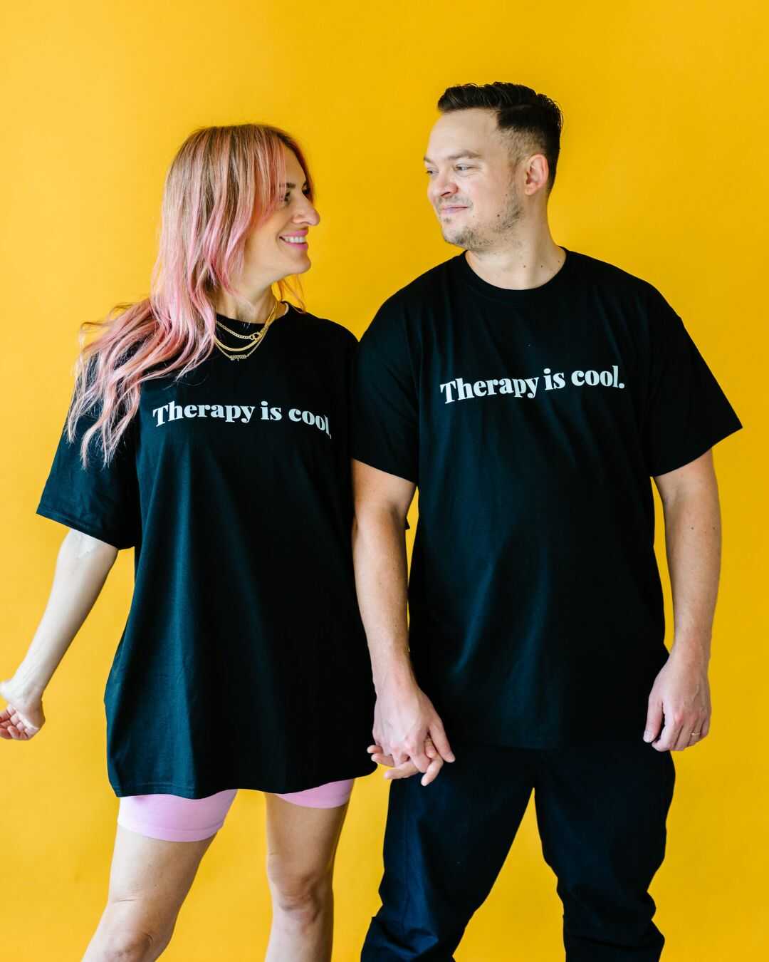 Therapy Is Cool T-Shirt | Black – Tiffany Roe