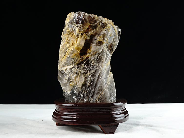 3.1Kg スモーキークォーツ 煙水晶 原石 虹入り 一点物 291-15 – 天然石