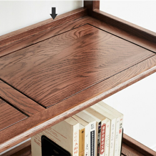 楽天市場】オープンラック オーク材 シェルフ 棚 無垢材 収納棚 天然木