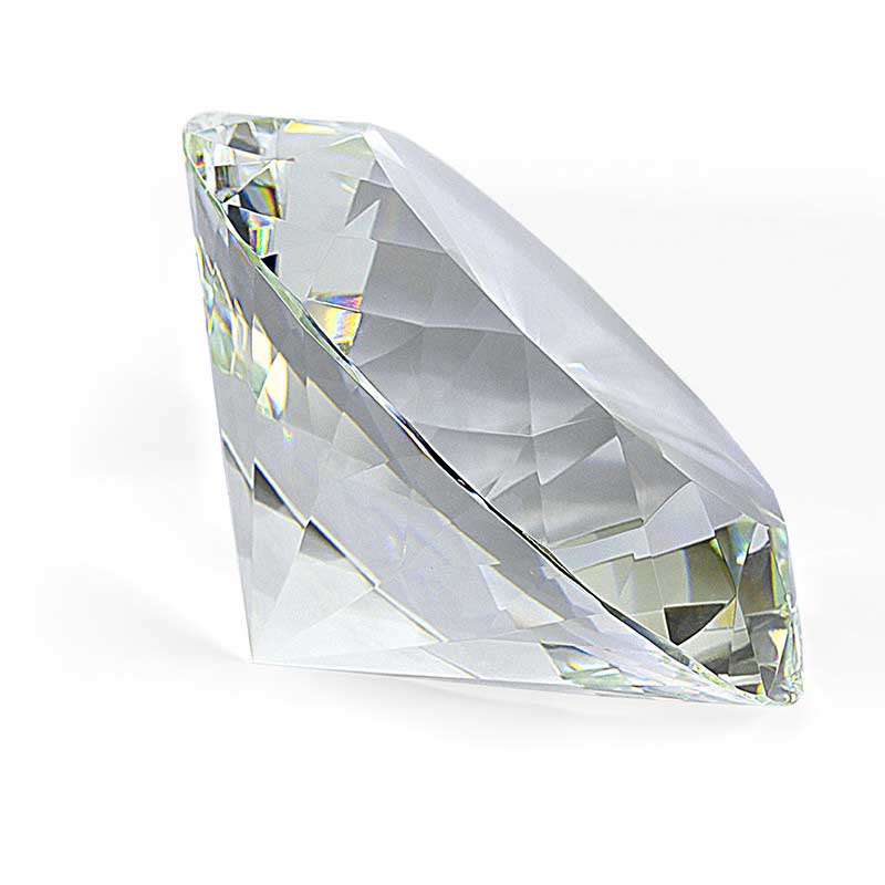 楽天市場】60mm クリスタルダイヤモンドカットガラスディスプレイ