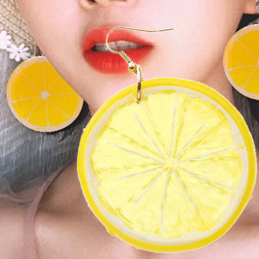 楽天市場】3D カットレモン リアルステンレスピアス/1個販売 20G 20