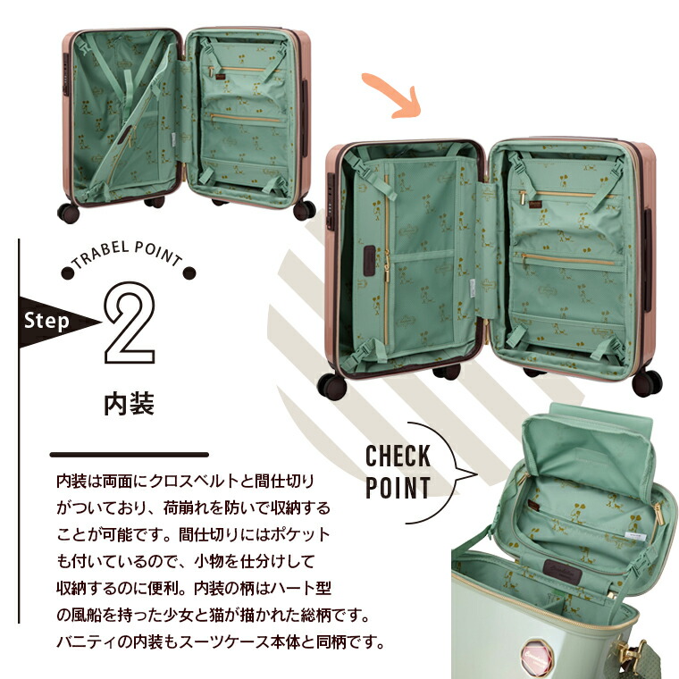 楽天市場】スーツケース Sサイズ 35L キャリーバッグ バニティーケース