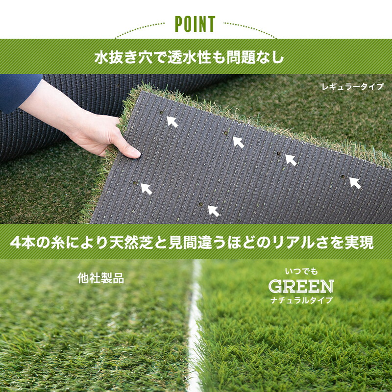 楽天市場】[25日限定ポイント10倍20〜24時] 人工芝 ロール カラー