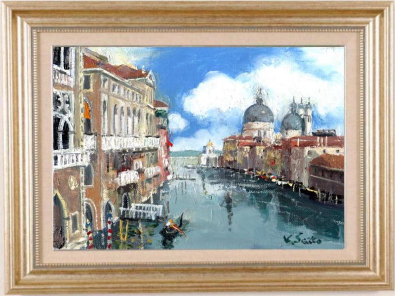 楽天市場】斉藤要 ベネチアの大運河 イタリア 絵画 風景画 ベニス