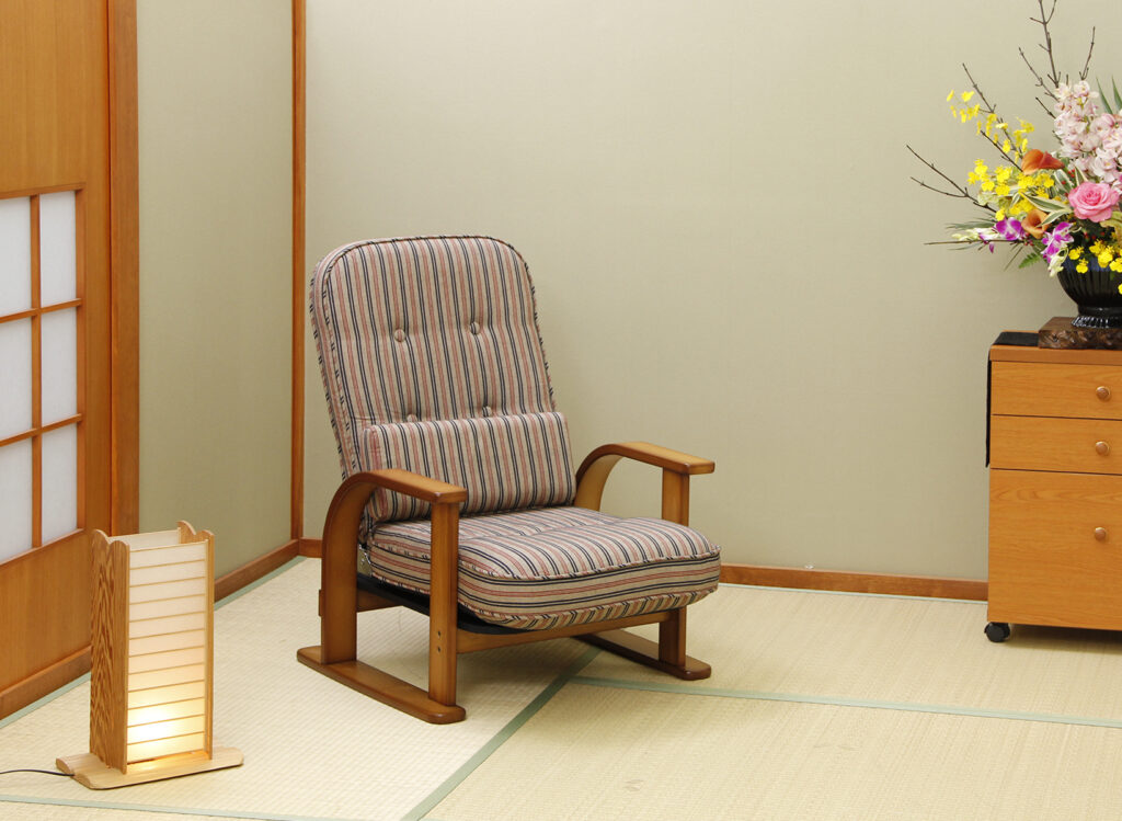 楽天市場】中居木工 肘付き高座椅子 「おやおもい」 リクライニング