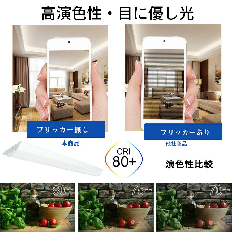 楽天市場】LED ベースライト 逆富士 40W型 逆富士 35w 2灯 led 相当 逆