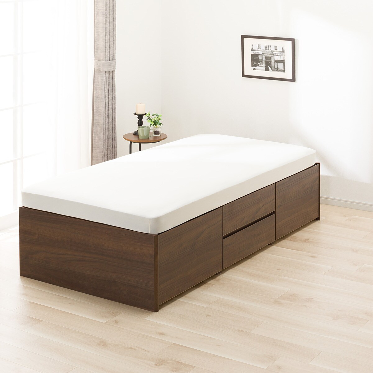 楽天市場】すのこシングルチェストベッドフレーム(N-ジオHL 40M