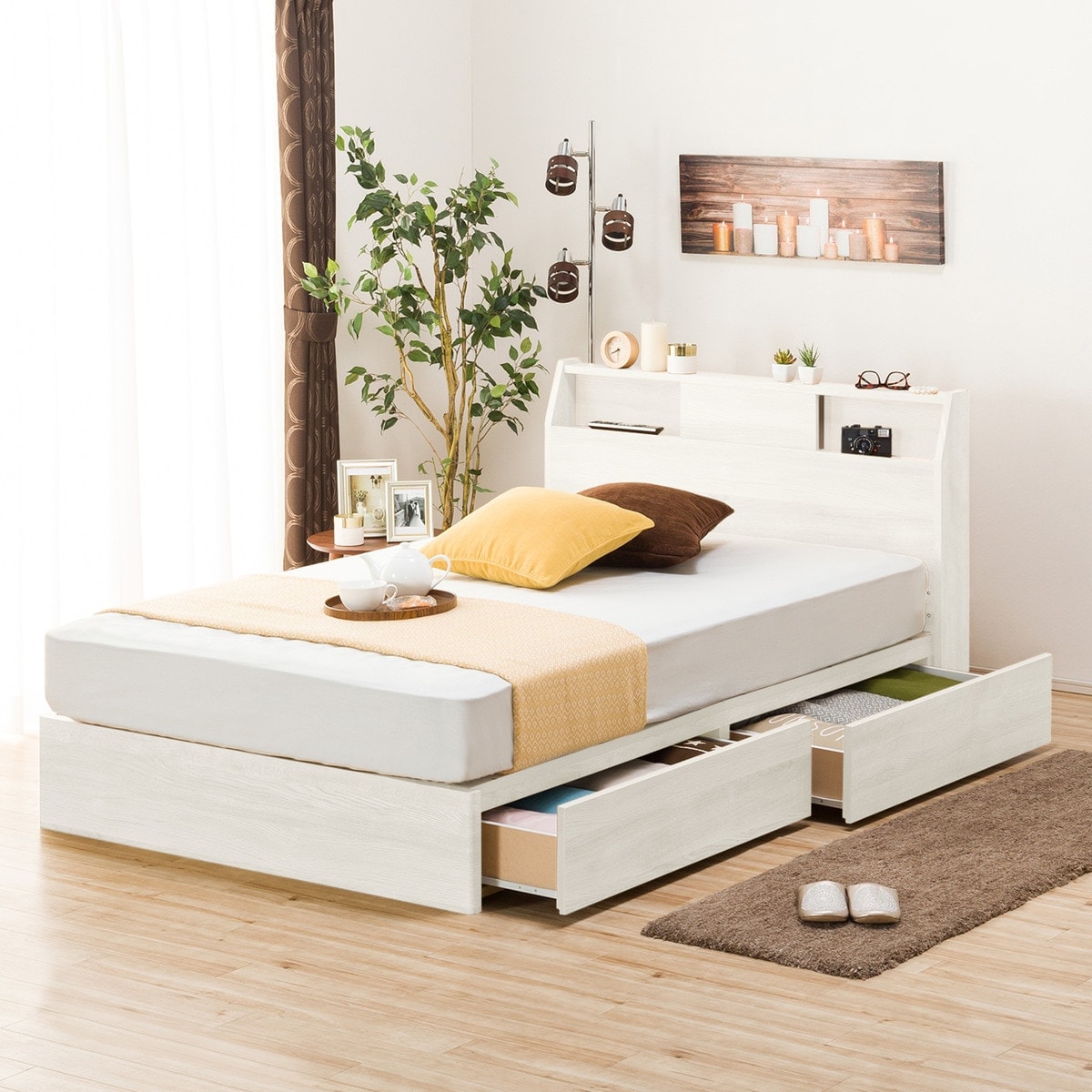 楽天市場】ベッドフレーム(アザン3 浅型) シングル セミダブル ダブル