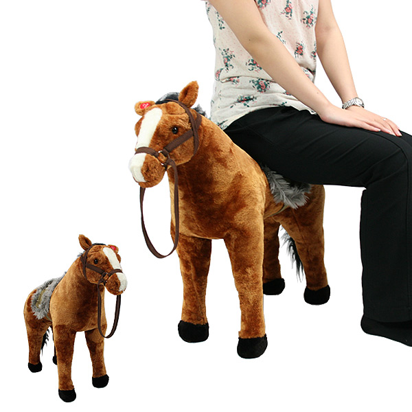 楽天市場】ウマ うま 馬 座れるアニマル 座れる ぬいぐるみ アニマル