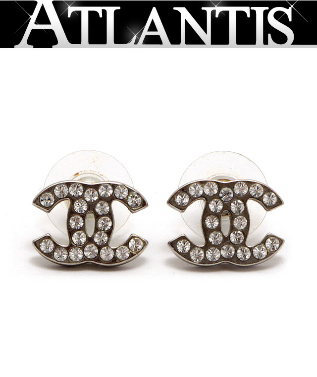 楽天市場】シャネル CHANEL キラキラ ココマーク ピアス シルバー 08V