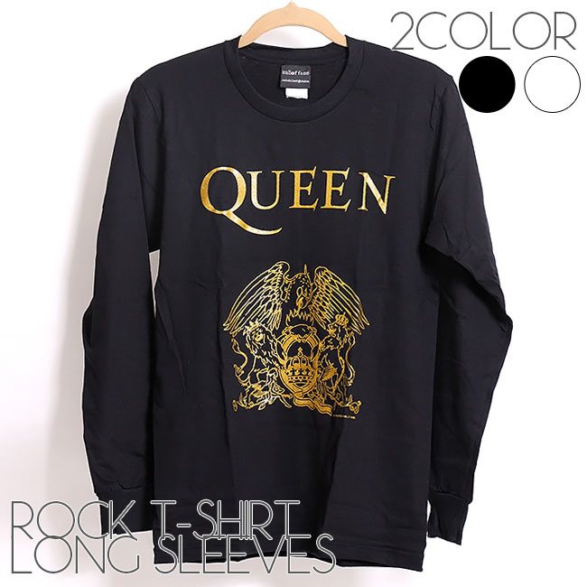 楽天市場】Queen ロング Tシャツ クイーン 長袖 ロンT ロックTシャツ