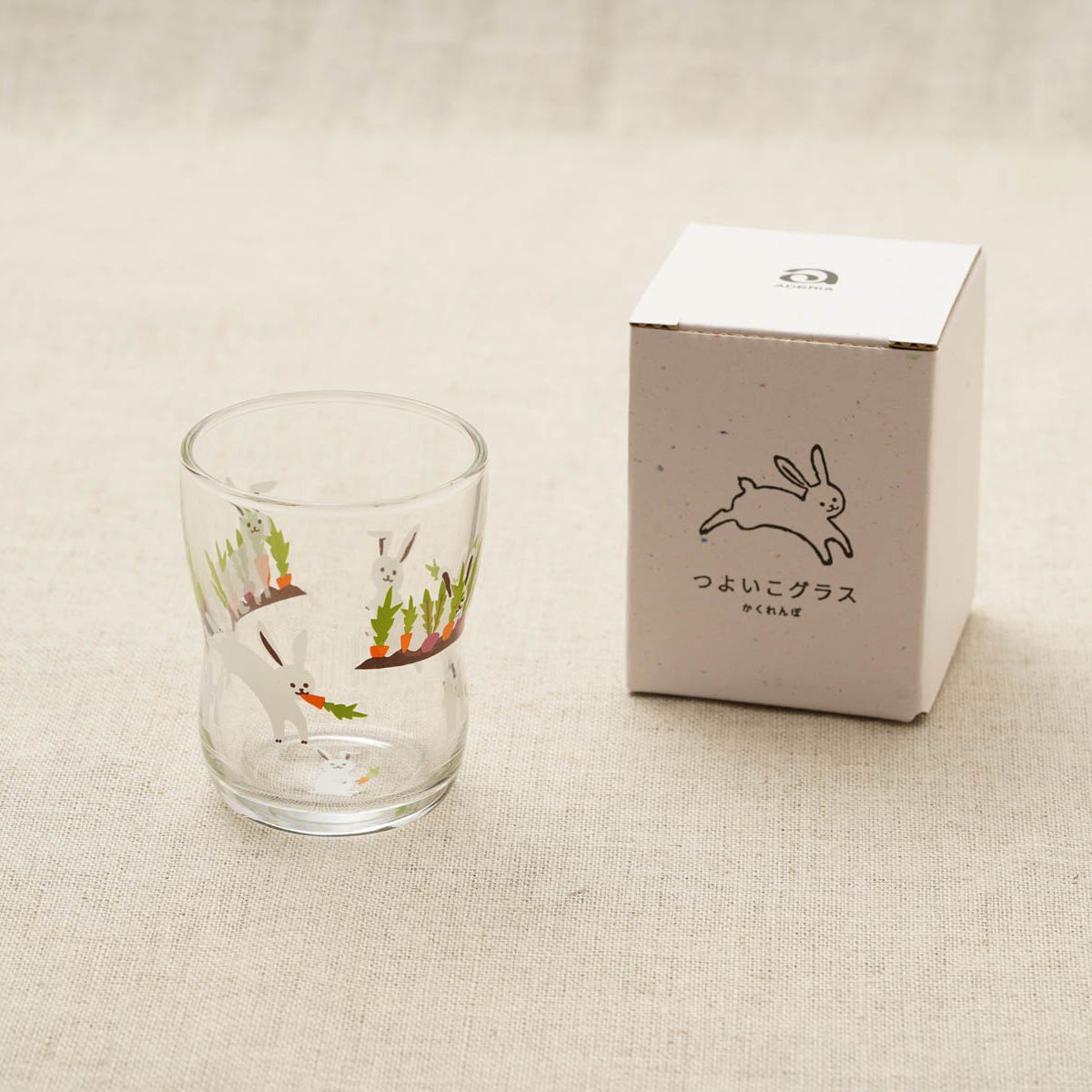 楽天市場】つよいこグラス うさぎ3点セット グラス2サイズ・ボウル