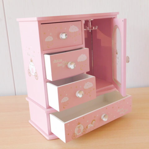 楽天市場】ゆめかわ ミニチェスト ボックス L ピンク ミラーつき 1個
