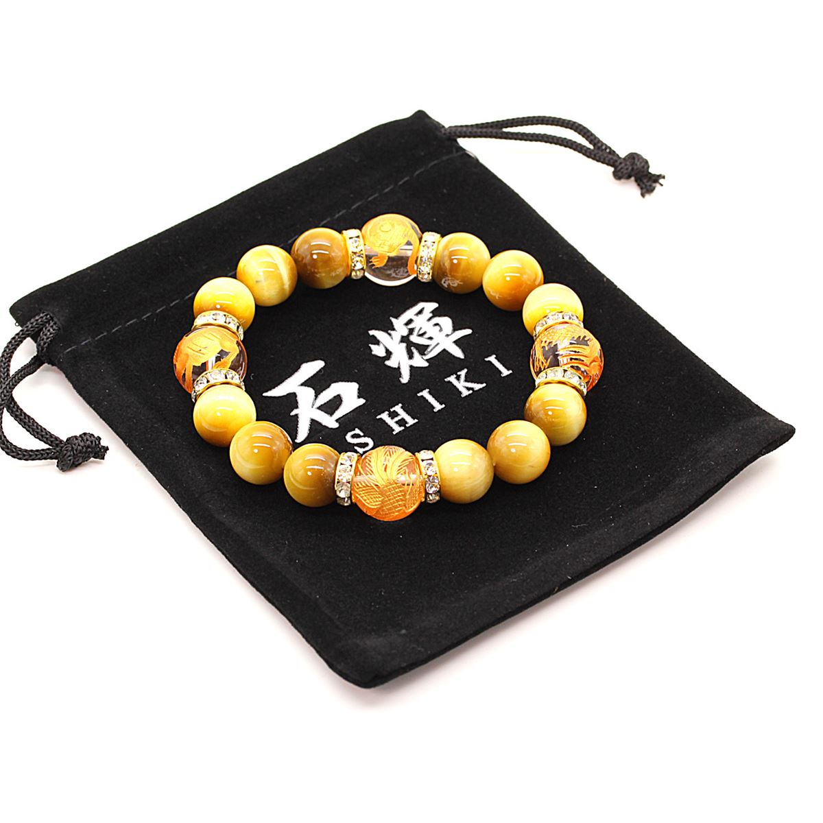 楽天市場】ゴールデンタイガーアイ 12mm 金彫り四神獣 水晶 14mm