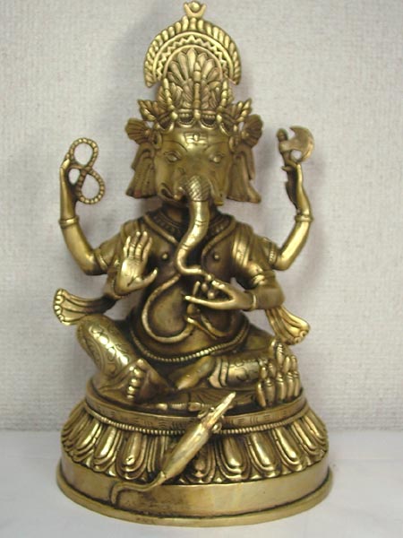 楽天市場】□龍香堂□☆チベット神 銅製仏像「ガネーシャ」 : 龍香堂