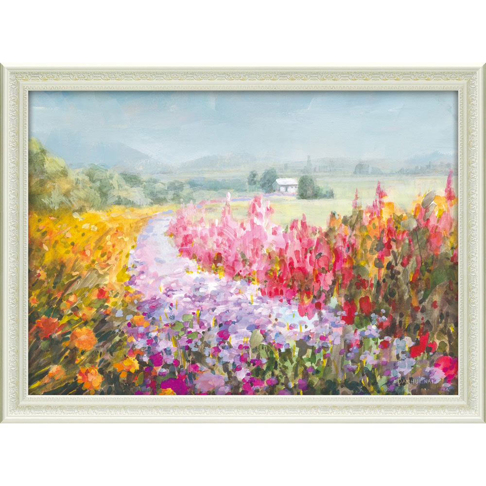 楽天市場】絵画 ダンフイ ナイ「ドリフト ガーデン」 額入り 風景画 花