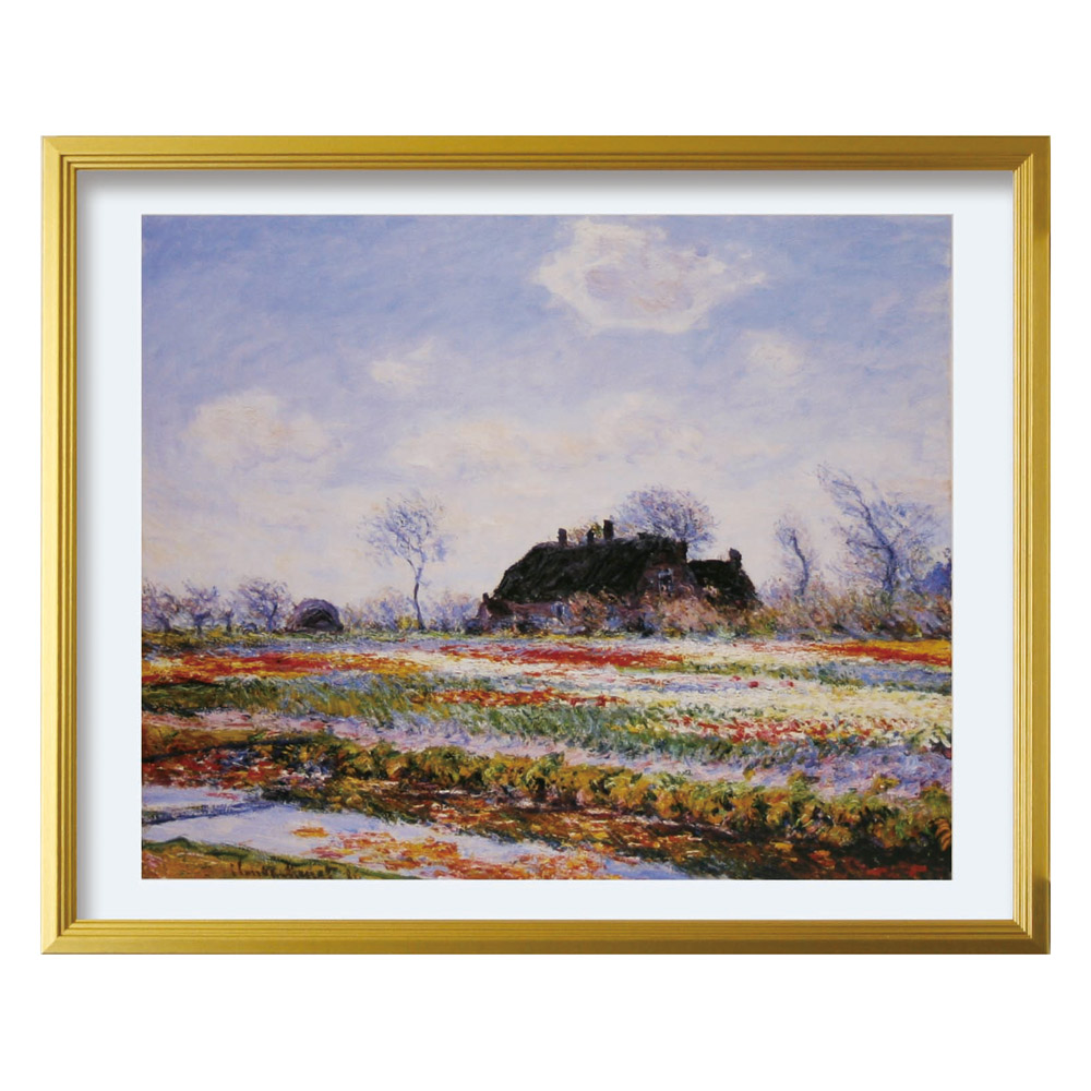 楽天市場】絵画 クロード モネ サッセンハイムのチューリップ畑(L