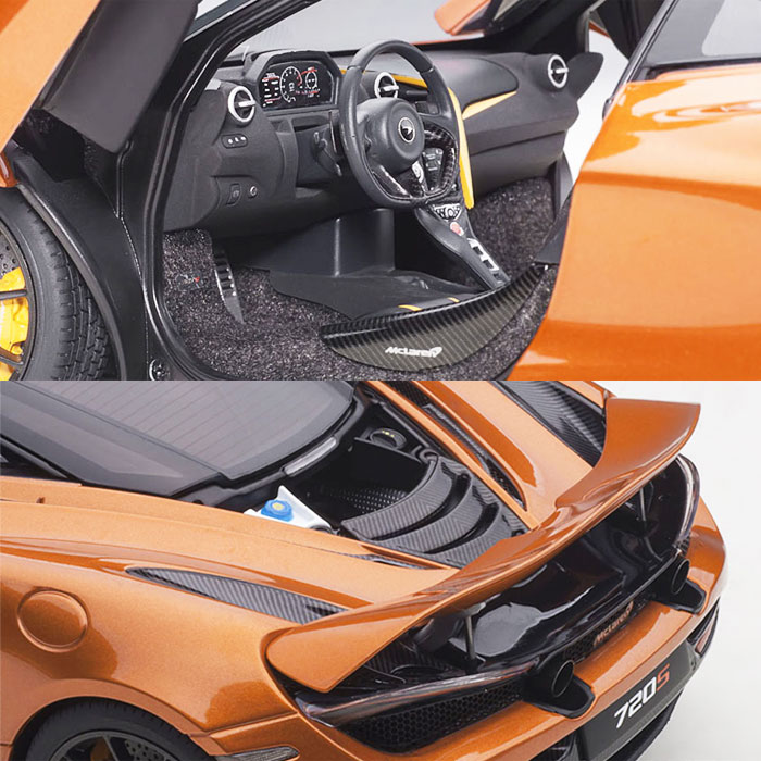 楽天市場】ミニカー 1/18 マクラーレン 720S メタリック オレンジ