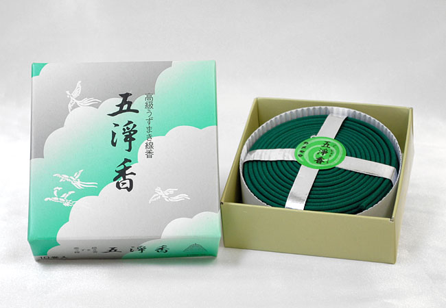 楽天市場】【渦巻線香】【糸付タイプ】カメヤマ「五浄香 10巻き入り