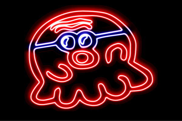 楽天市場】ネオン タコ2 たこ 蛸 たこ焼き 海 動物 アニマル ネオン