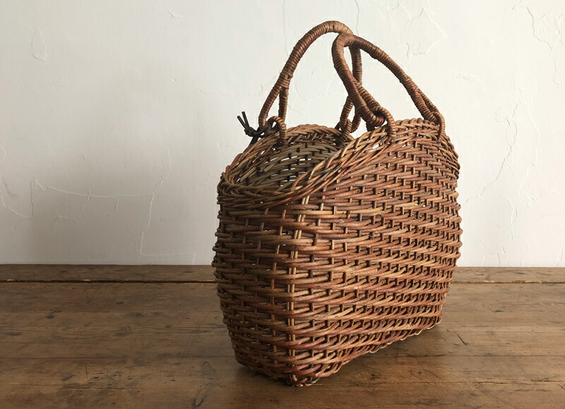 楽天市場】松野屋 あけび シェル手提げかご 青森県の 良質なあけびの蔓