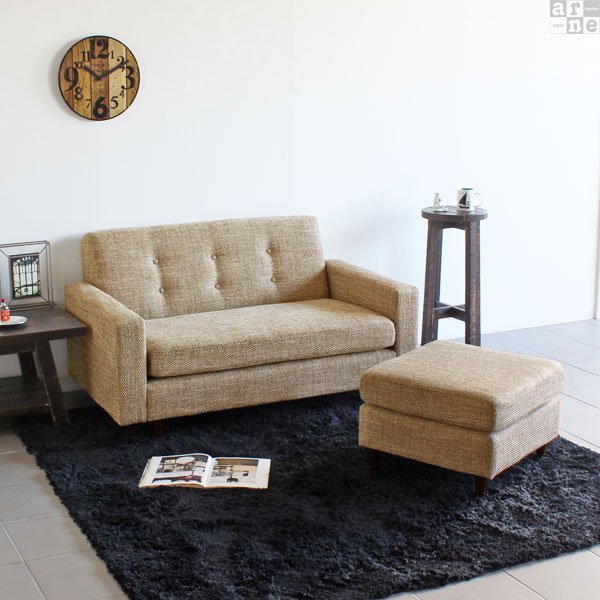 楽天市場】2人掛けソファ L字 セット 二人用 l字型ソファー オットマン