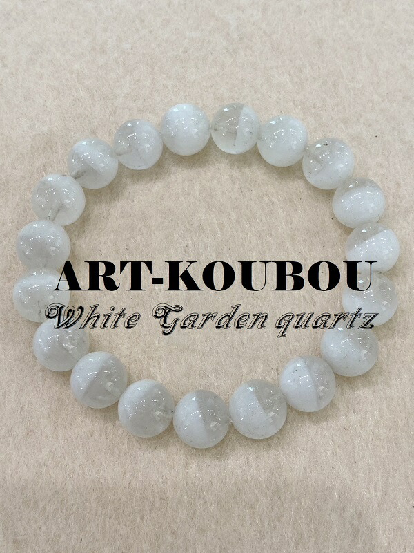 楽天市場】パワーストーン ホワイトガーデンクォーツ約10mm一連