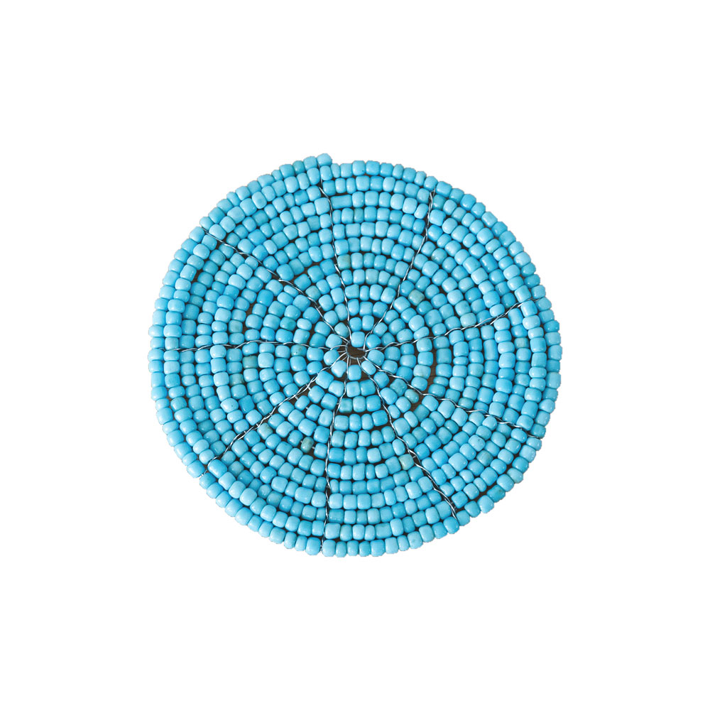 楽天市場】バリ島の大きめビーズを使ったターコイズカラーのコースター