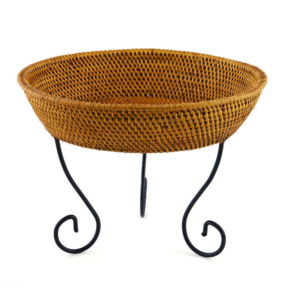 楽天市場】アイアンスタンド付きアタ製 コンポート 果物かご おしゃれ