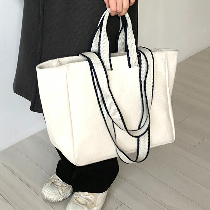 楽天市場】unfold Two-tone strap bag TOTE BAG アンフォールド トート