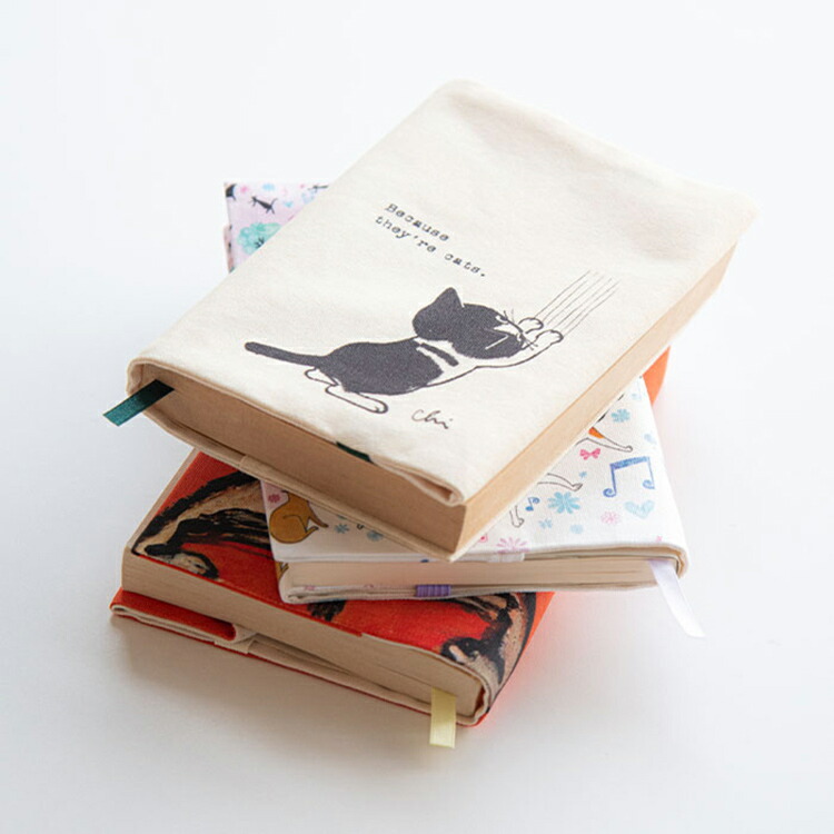 楽天市場】神保町にゃんこ堂 ブックカバー 文庫サイズ 布 猫