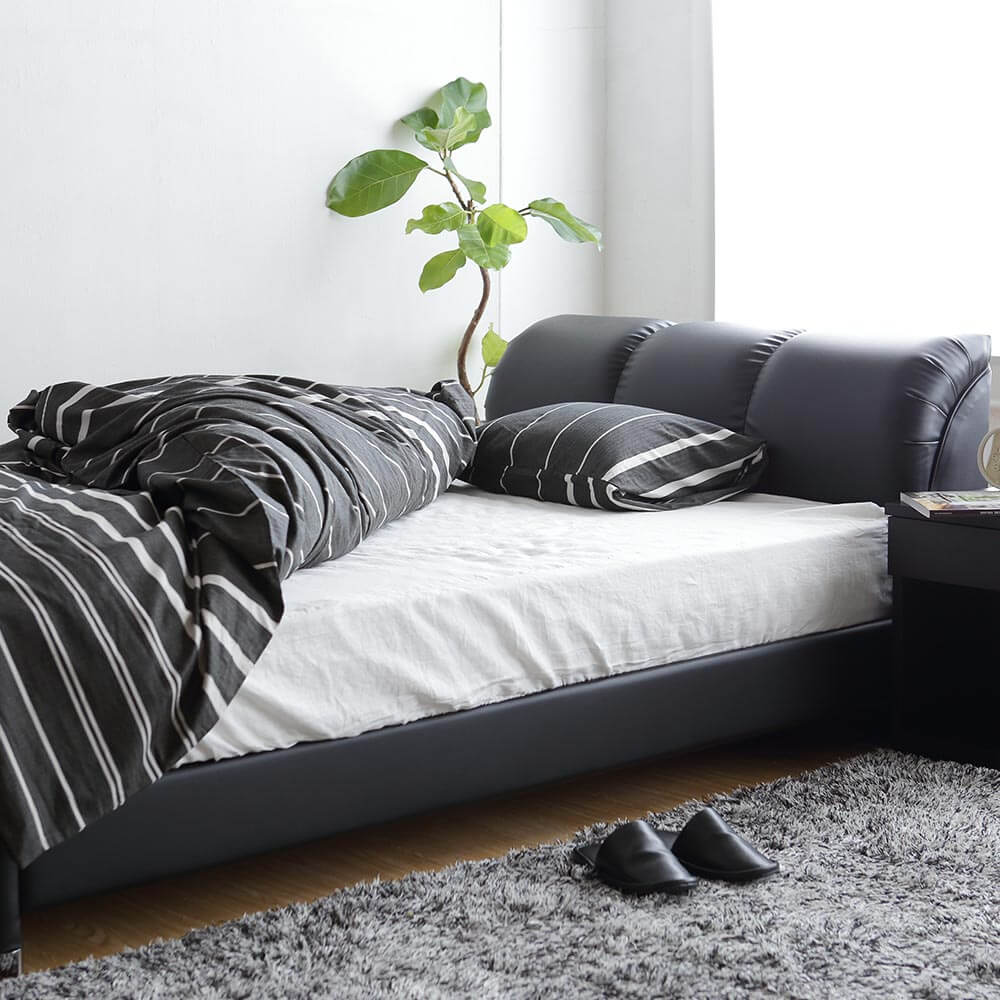 楽天市場】【2/25は最大20％OFFクーポン】ベッド シングル レザー 組立